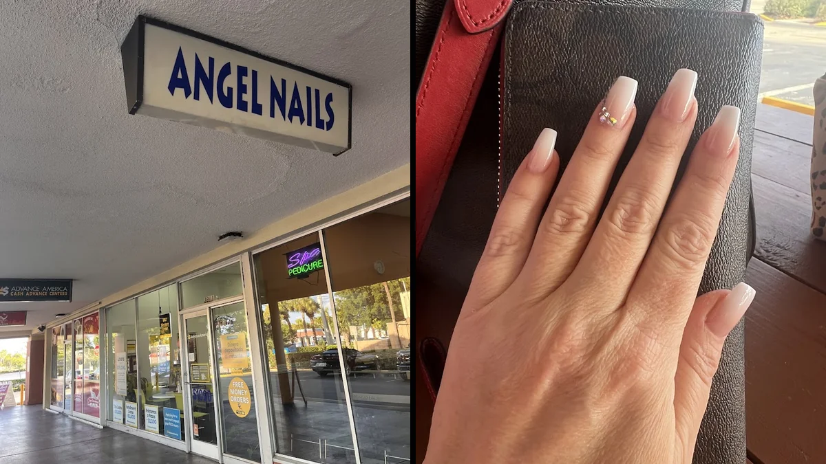 Bright interior with manicure and pedicure stations